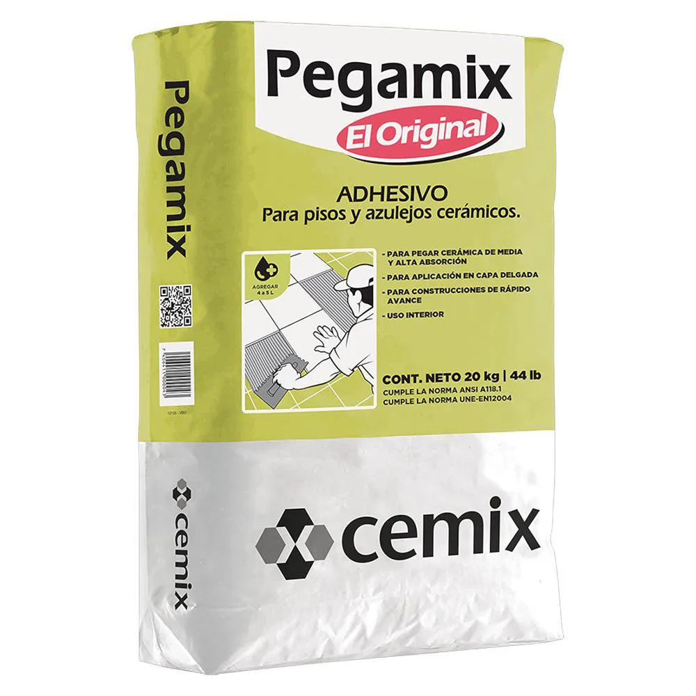 Adhesivo Pegamix Original Gris 20kg