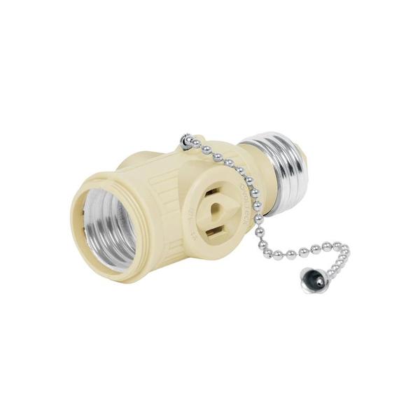 Socket Marfil Tipo T Con Cadena